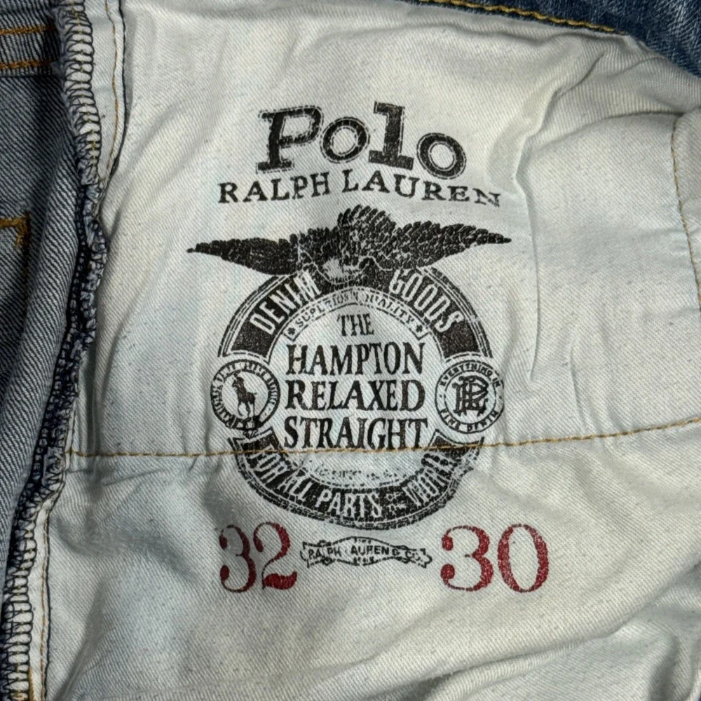 Polo Ralph Lauren Hampton Relaxed Straight Jeans Mens 32x30 Medium Wash Selvedge